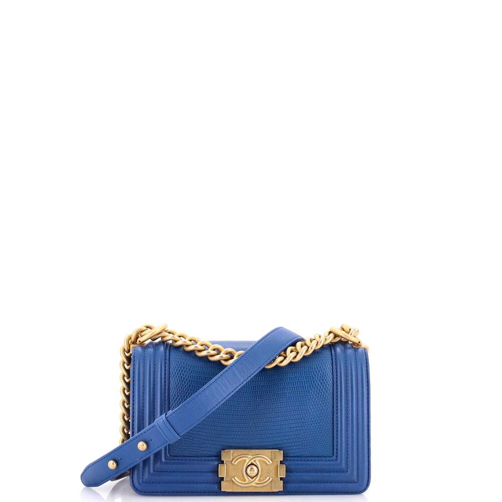 Chanel Boy Flap Bag Lizard Small #269834C35B